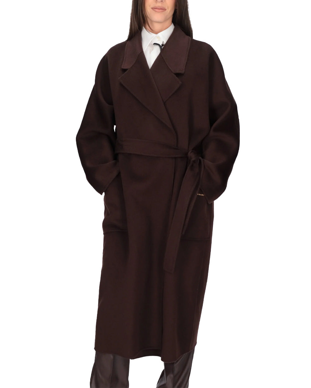 ELISABETTA FRANCHI Cappotto ELISABETTA FRANCHI donna CP01D66E2 Marrone CP01D66E2 EV9