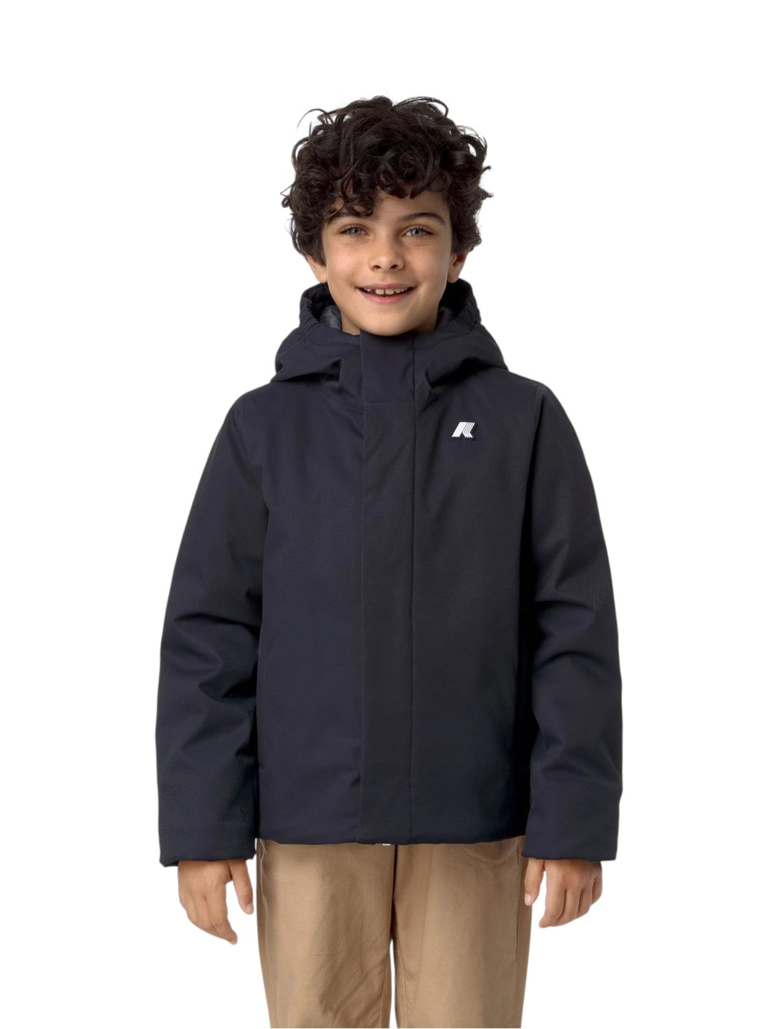 K-WAY Giubbino K-Way bambino K1128FW AL9 Jacko Twill Marmotta Blu K1128FW AL9