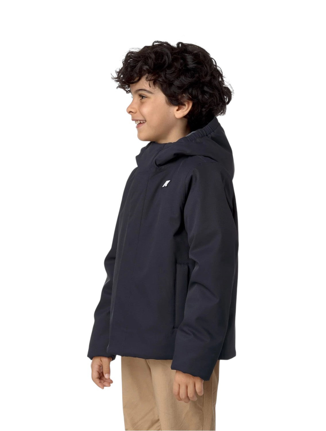 K-WAY Giubbino K-Way bambino K1128FW AL9 Jacko Twill Marmotta Blu K1128FW AL9