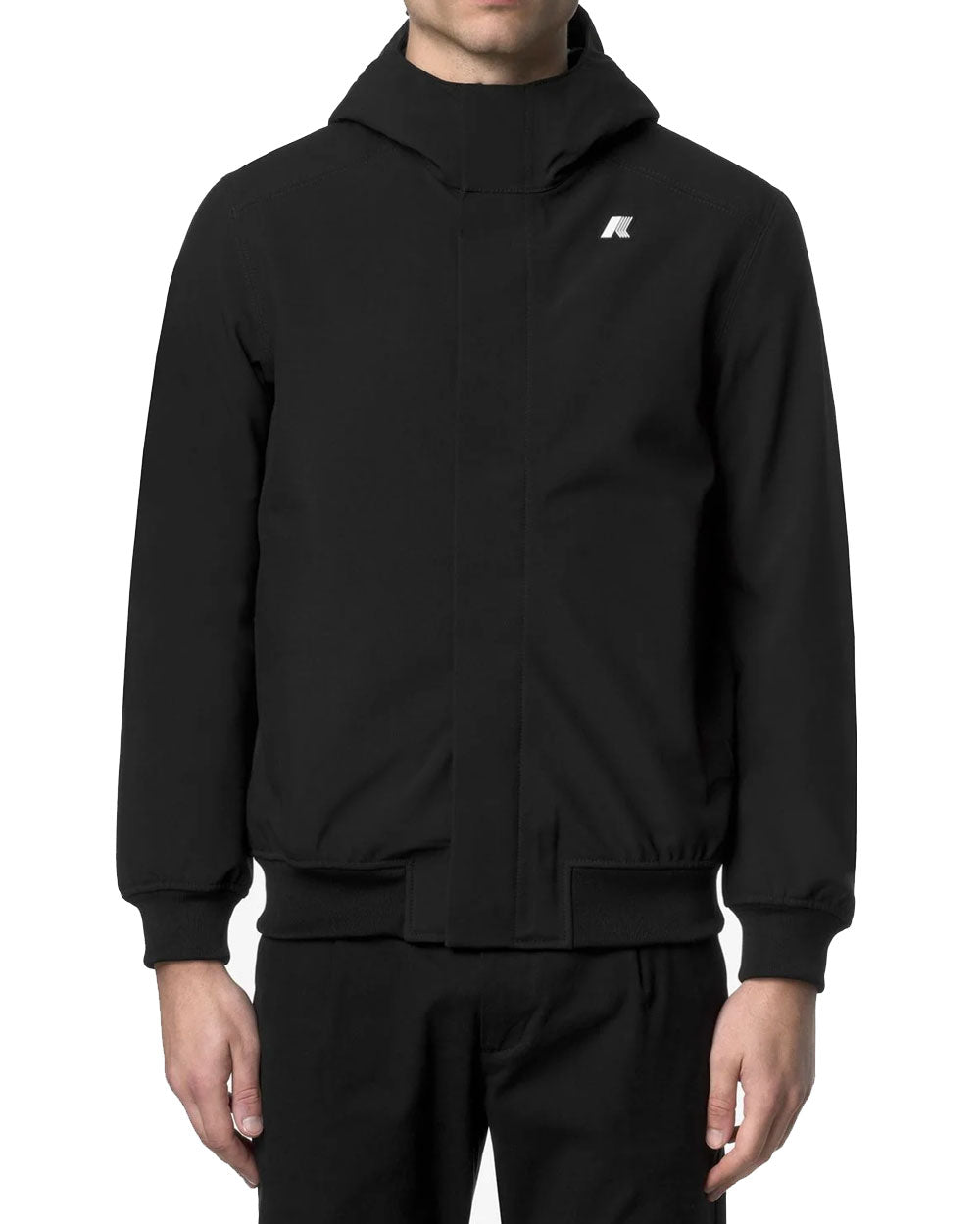 K-WAY Giubbino K-Way uomo K3135KW Joachim Bonded Black pure Blue Depth<BR/> K3135KW A3C