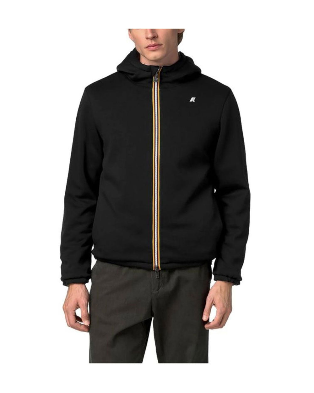 K-WAY Giubbino K-Way uomo K4132IW Jack Light Spacer Fur Double nero grigio<BR/> K4132IW DBT