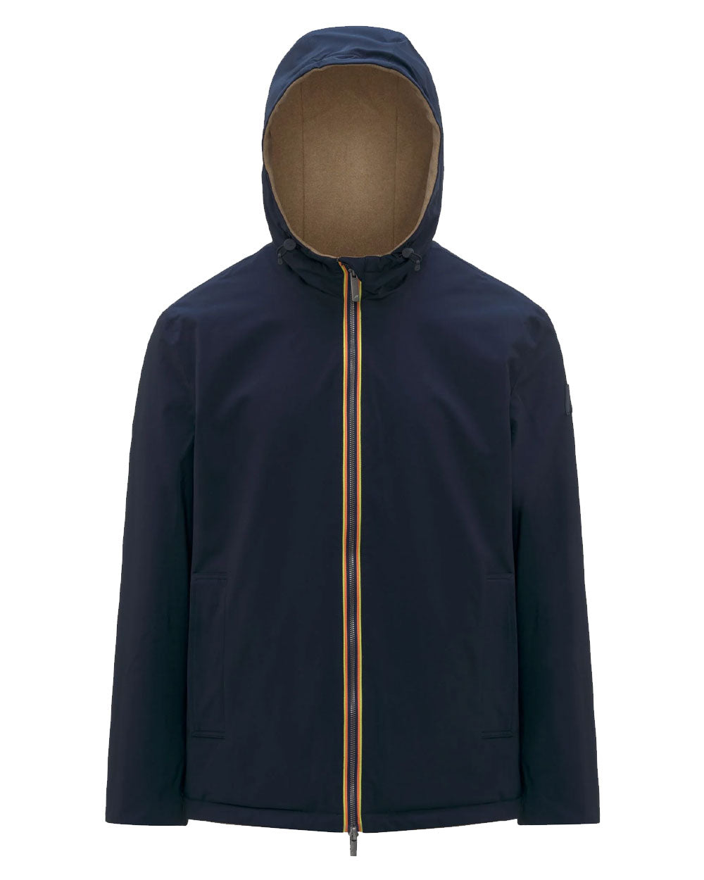 K-WAY Giubbino K-Way uomo K4141PW Claudel Wool Bonded Double beige blu<BR/> K4141PW DB6
