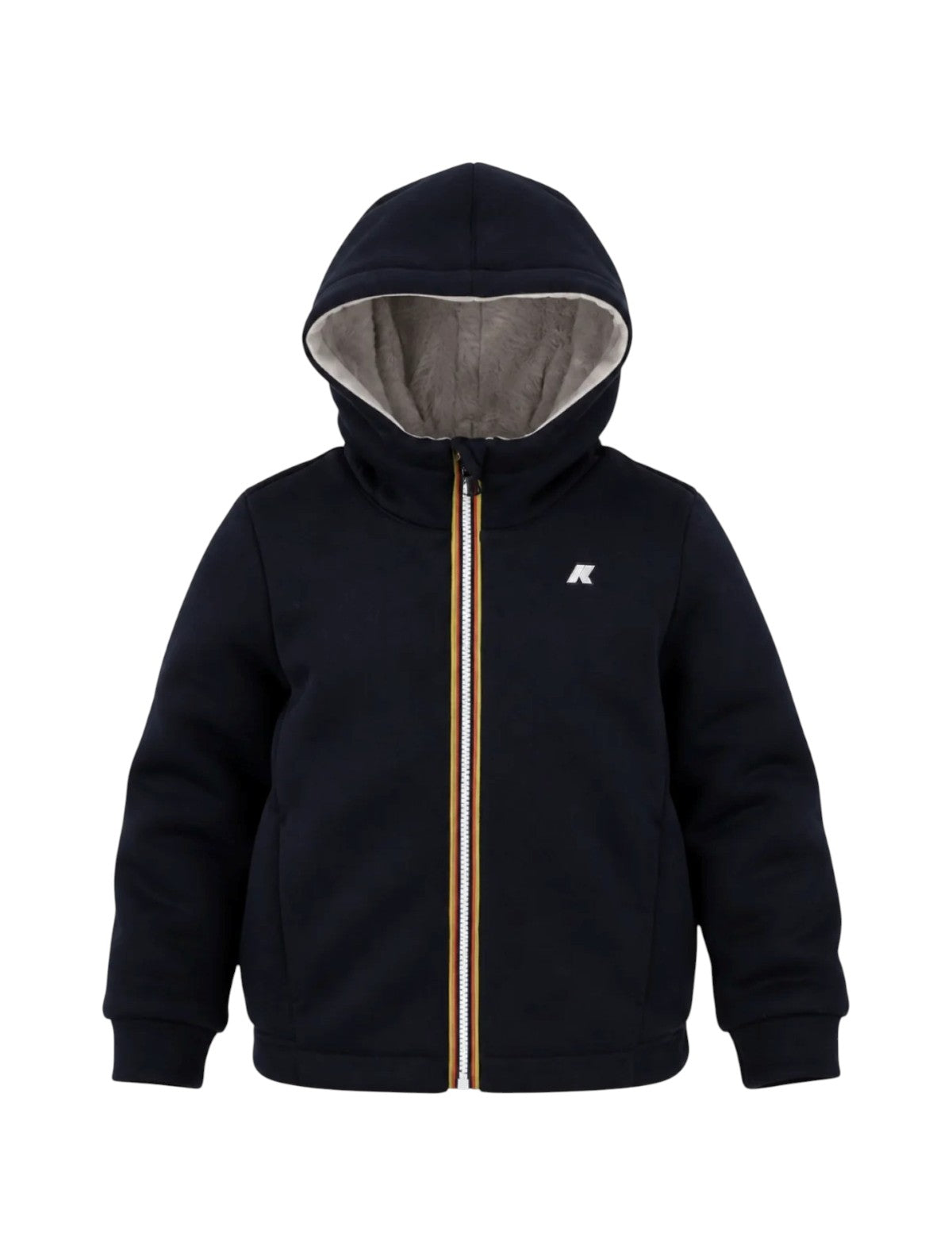 K-WAY Giubbino K-Way bambina K5134NW DBT Deva Light Spacer Fur Double Nero K5134NW DBT