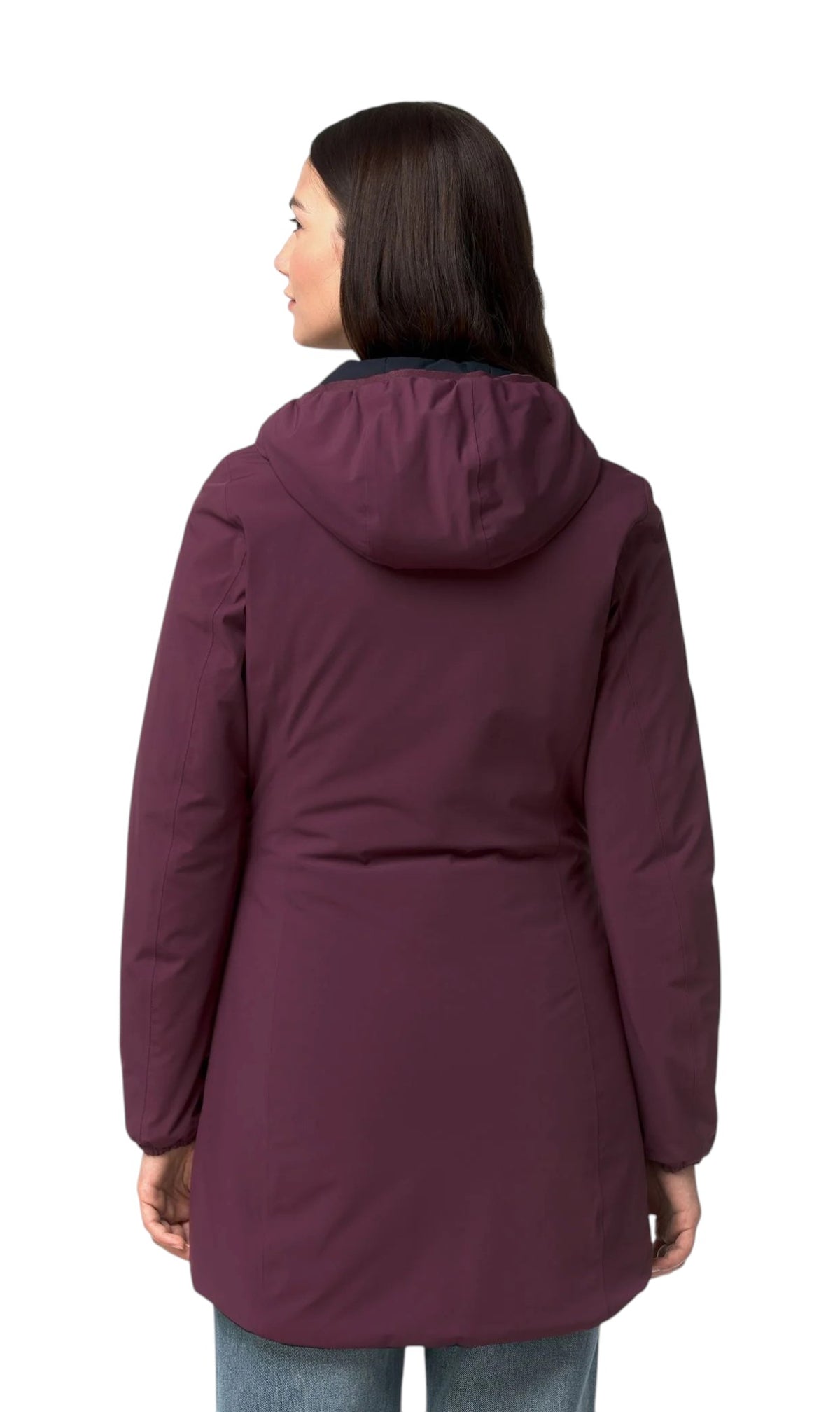K-WAY Parka K-Way donna K6128UW D0R Denise St Warm Double Vinaccia Blu K6128UW D0R