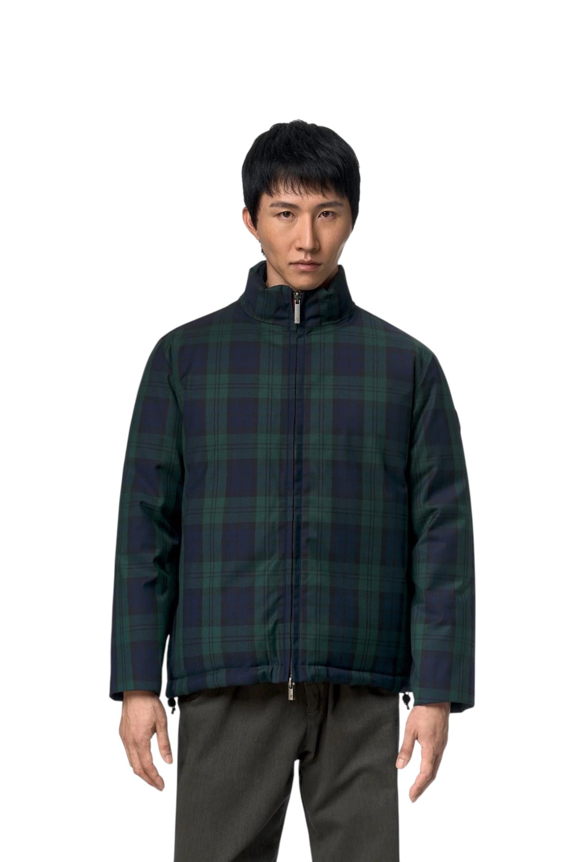 K-WAY Giubbino K-Way uomo K6134LW DBI Artur Tech Wool 3L Double Tartan Blu K6134LW DBI
