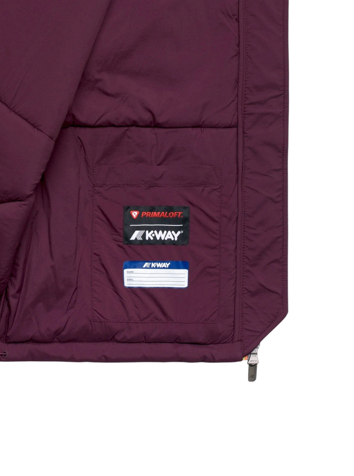 K-WAY Giubbino K-Way donna K6136GW DBB Mandie Wool Nylon Warm Bordeaux K6136GW DBB
