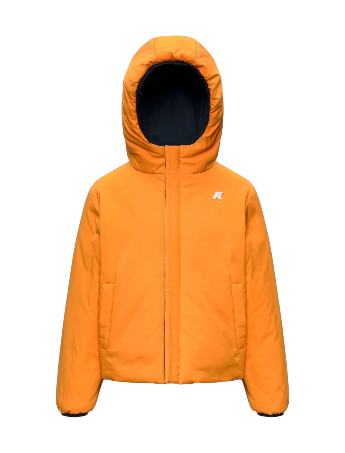 K-WAY Giubbino K-Way bambino K71337W DA9 Jack St Warm Double Blu Arancio K71337W DA9
