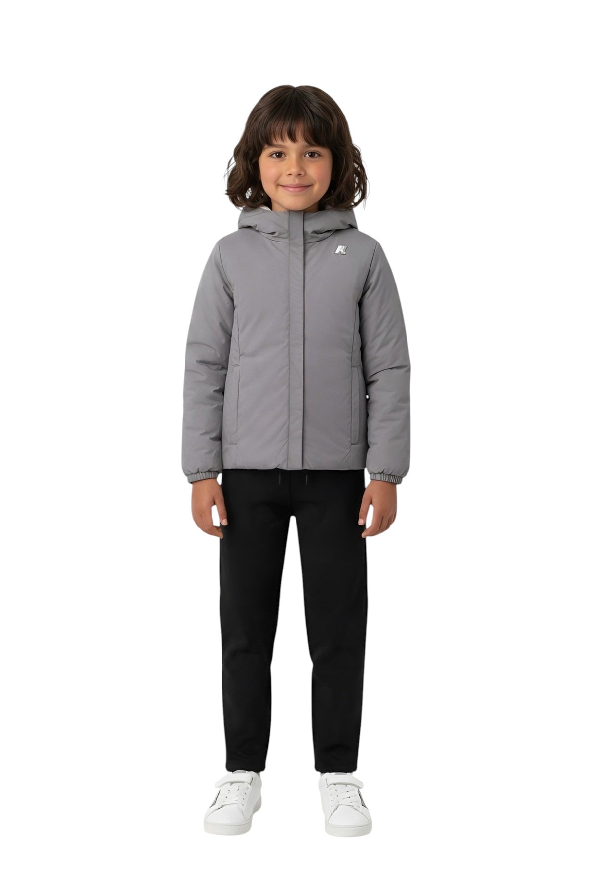 K-WAY Giubbino K-Way bambina K71339W DA4 4A 6A Lily St Warm Double Rosa Ghiaccio K71339W DA446A