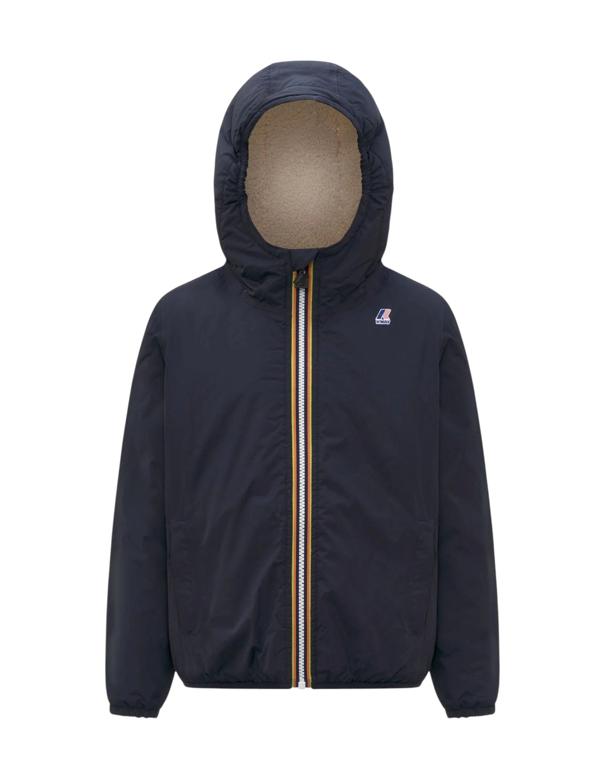 K-WAY Giubbino K-Way bambino K7142TW K89 Le Vrai 4.0 Claude Orsetto Blu K7142TW K89