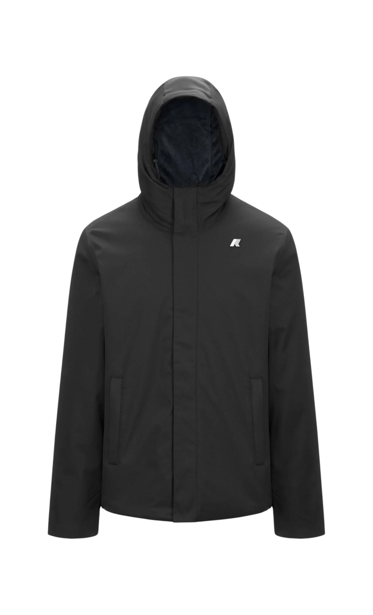 K-WAY Giubbino K-Way uomo K8133DW AL8 Jacko Twill Marmotta Nero Blu K8133DW AL8