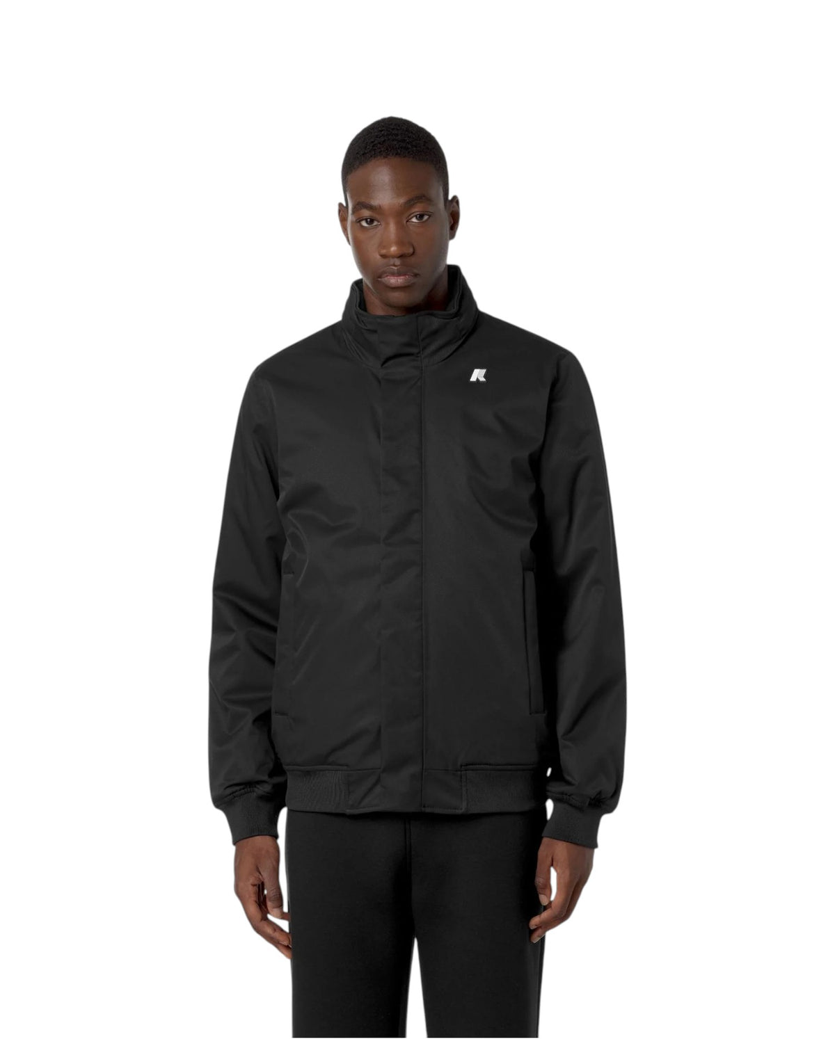 K-WAY Giubbino K-Way uomo K8133EW AL8 Amaury Twill Marmotta Nero Blu K8133EW AL8