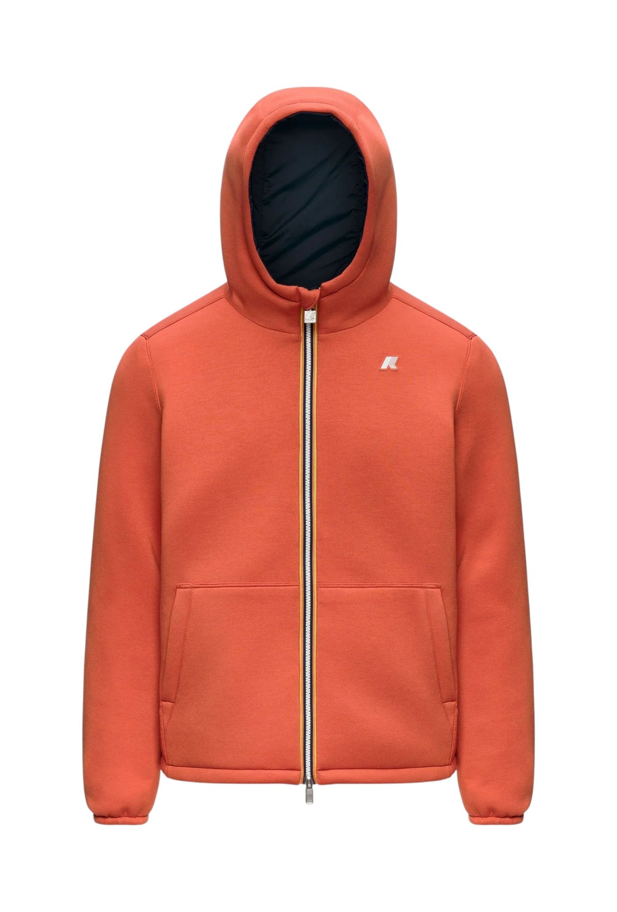 K-WAY Giubbino K-Way uomo K8142YW D0B Jack Spacer Nylon Double Arancio Blu K8142YW D0B