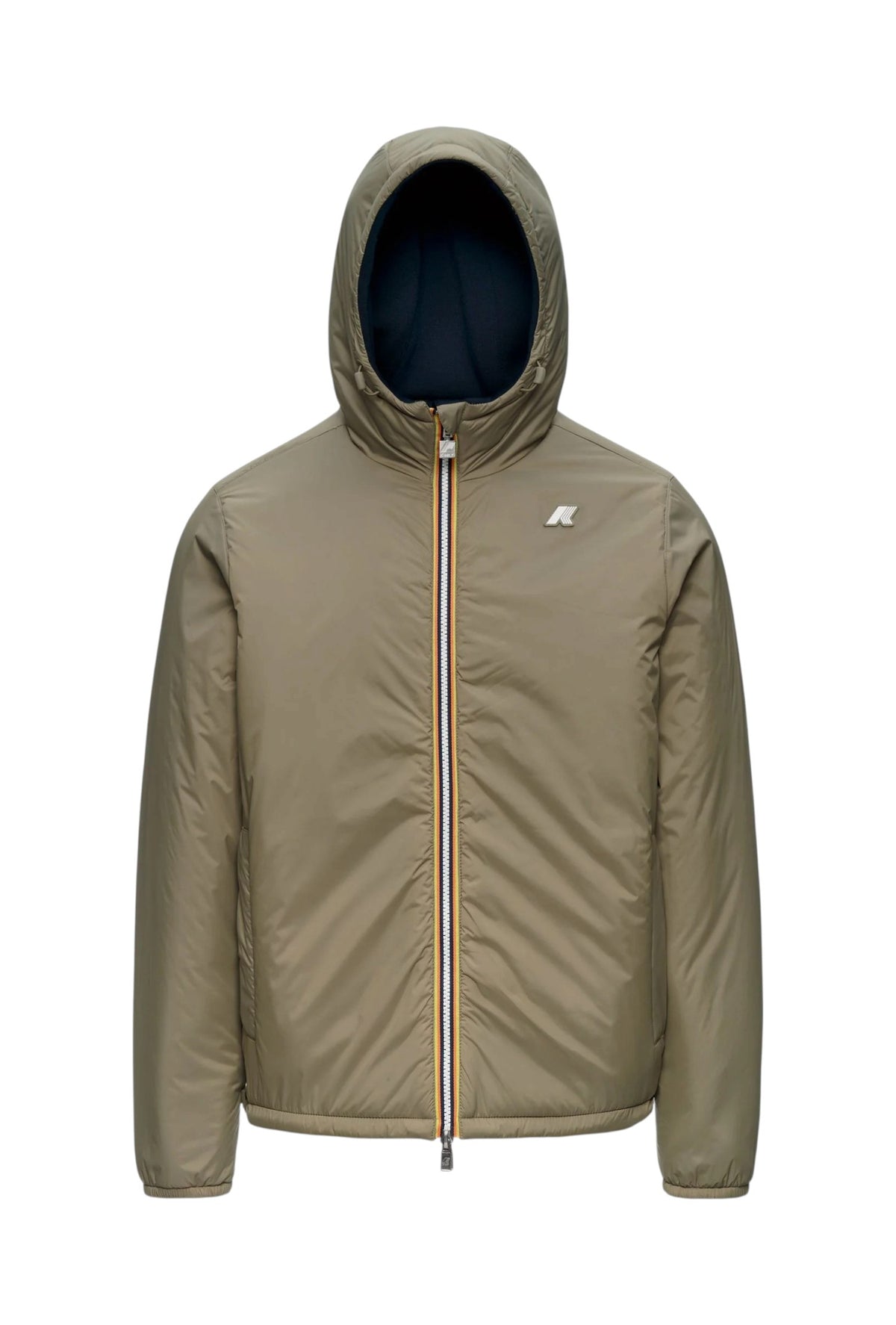 K-WAY Giubbino K-Way uomo K8142YW D0C Jack Spacer Nylon Double Blu Verde K8142YW D0C