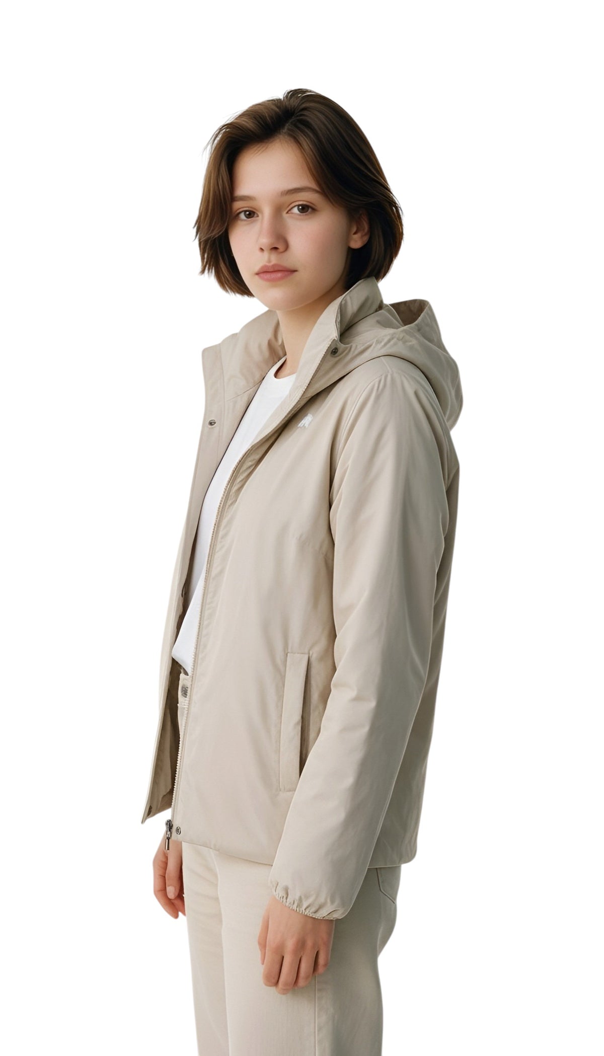 K-WAY Giubbino K-Way donna K81449W DDB Lil Twill Soft Beaver Beige K81449W DDB