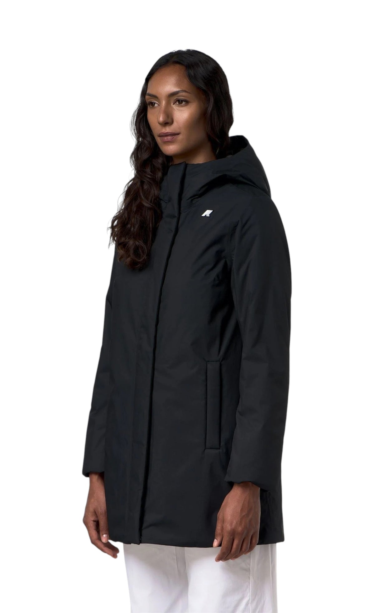 K-WAY Giubbino K-Way donna K8144CW DCB Sophie Twill Soft Beaver Nero Grigio K8144CW DCB