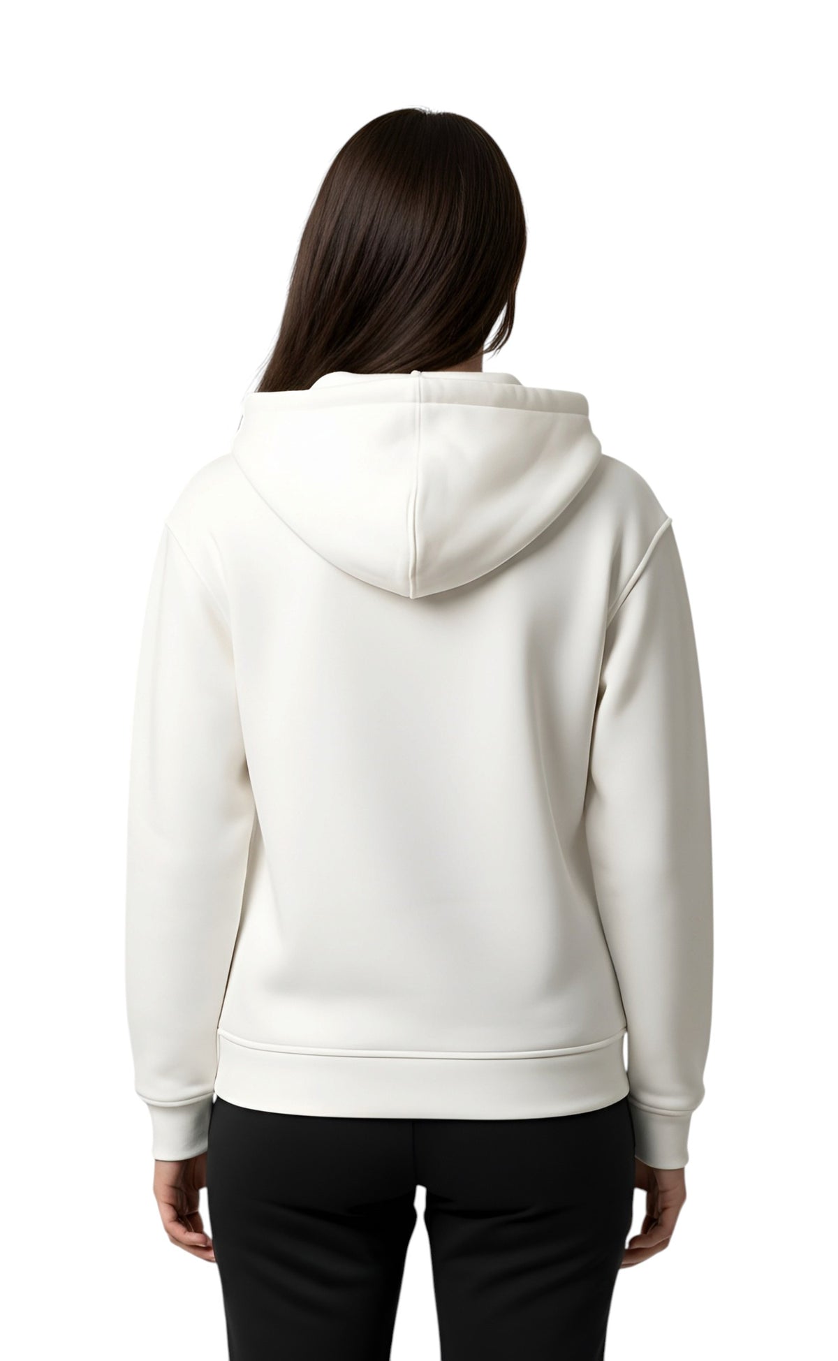 K-WAY Felpa K-Way donna K8148KW 490 Lara Brushed Pc Bianco K8148KW 490