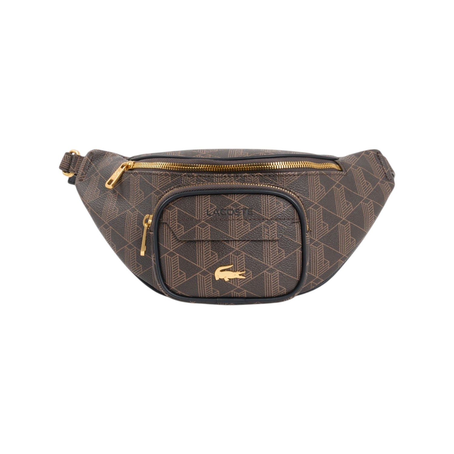 LACOSTE Marsupio LACOSTE uomo NU5420BGT93 The Blend Monogram Slate Marrone NU5420BG T93