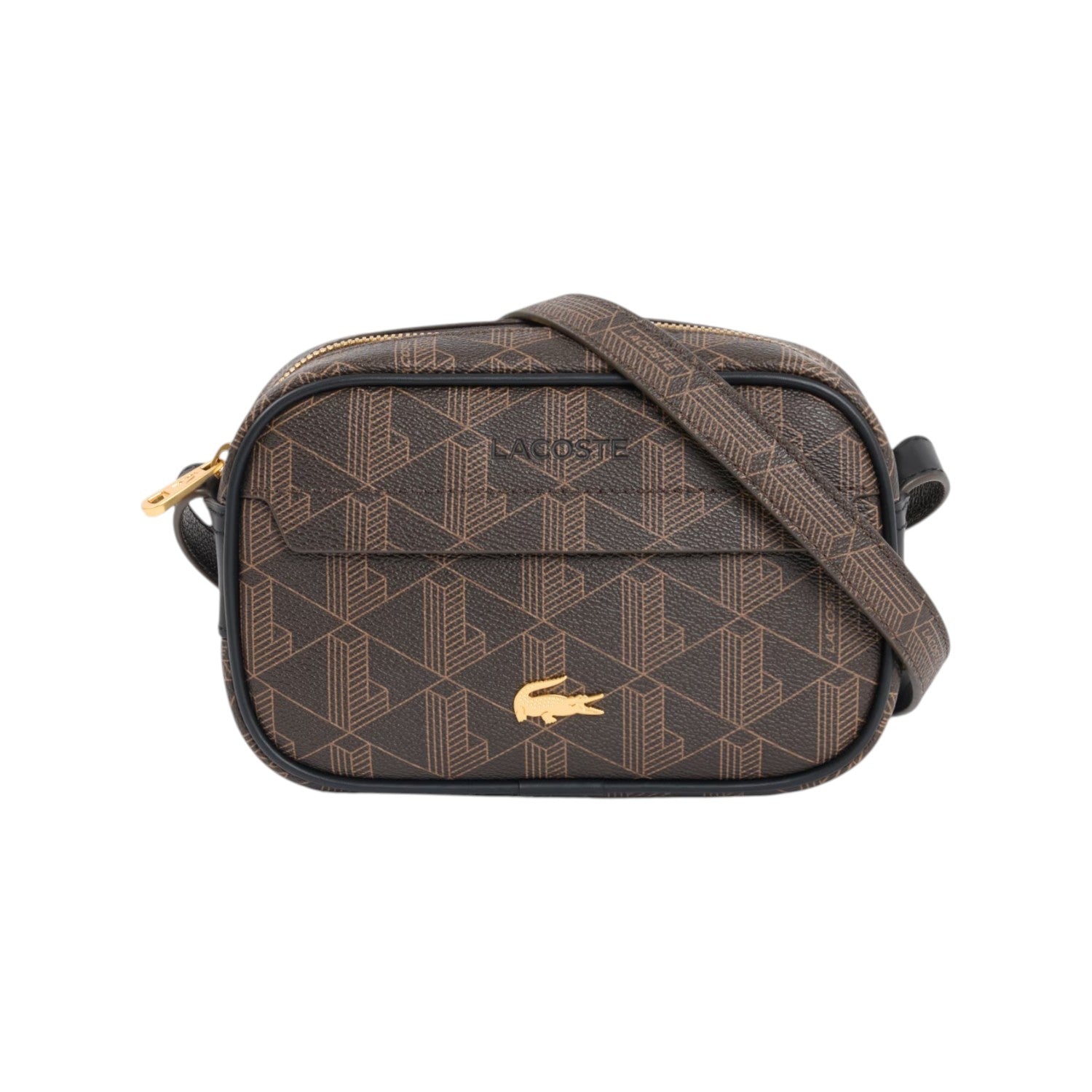LACOSTE Borsa a tracolla LACOSTE uomo NU5421BGT93 Marrone Reporter The Blend Monogram NU5421 T93