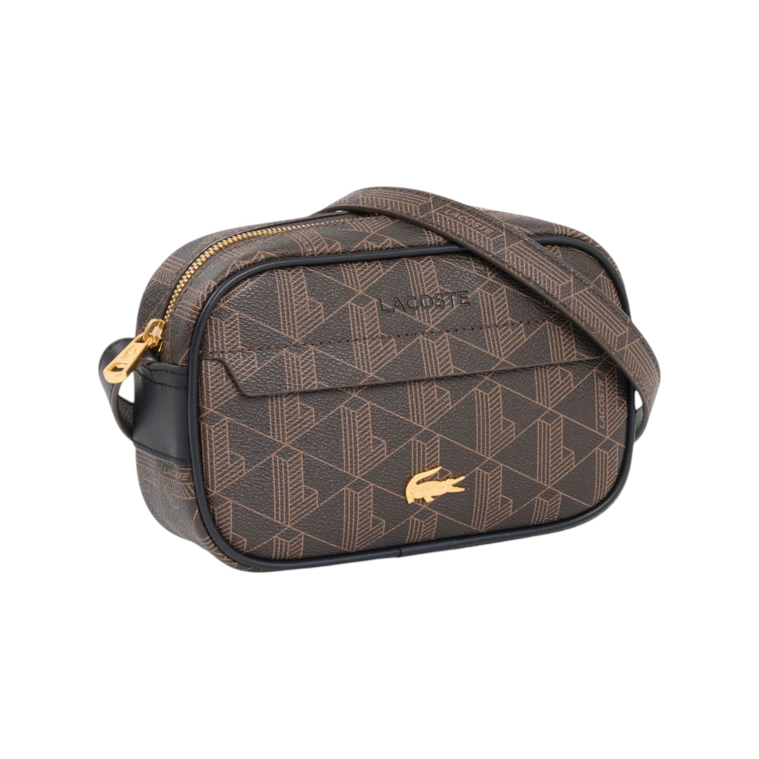 LACOSTE Borsa a tracolla LACOSTE uomo NU5421BGT93 Marrone Reporter The Blend Monogram NU5421 T93