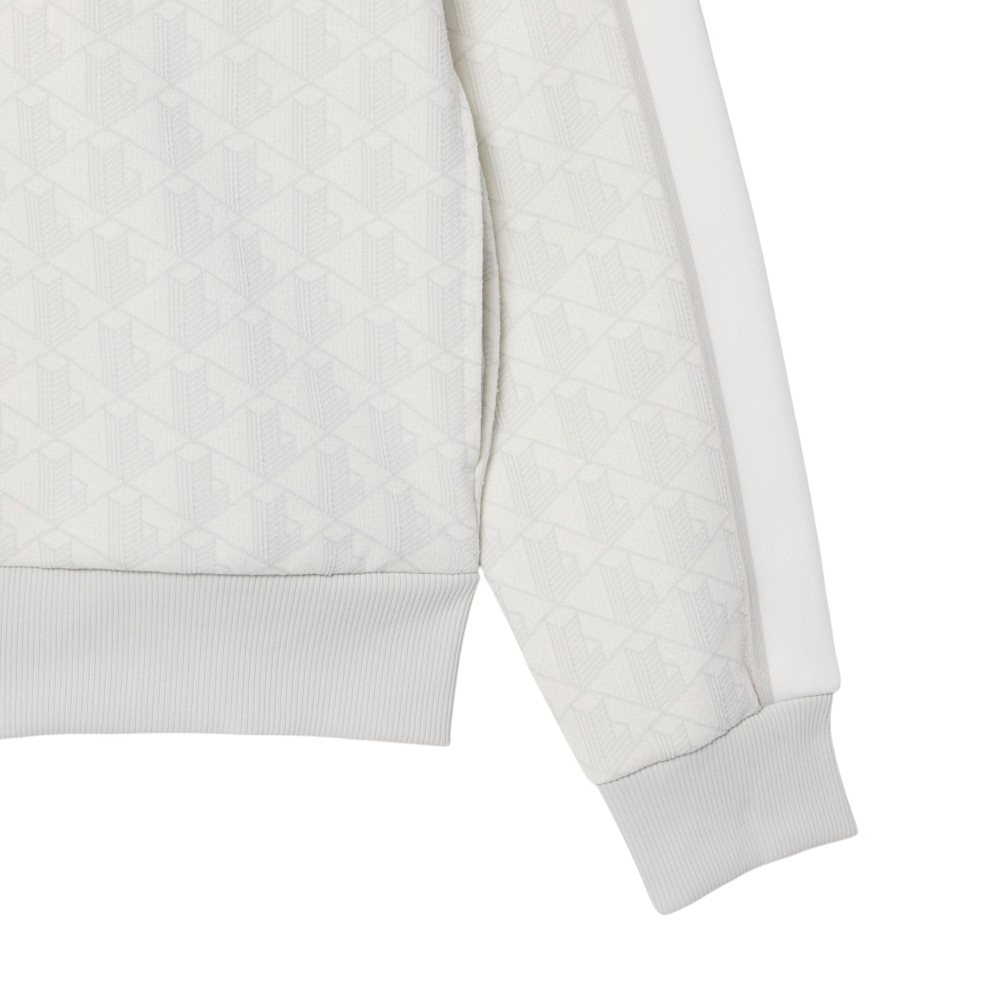 LACOSTE Felpa LACOSTE uomo Paris Monogram SH13684IW Bianco Grigio SH1368 4IW
