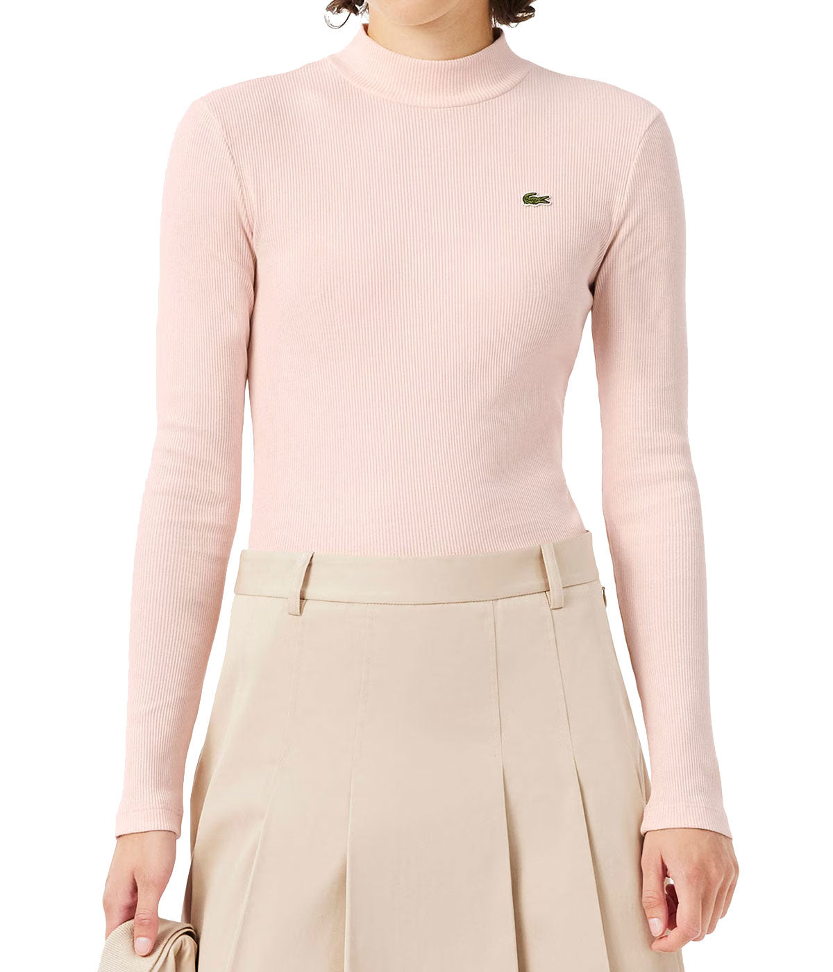 LACOSTE Maglia Lacoste donna TF3164 cipria slim TF31640031 N6I