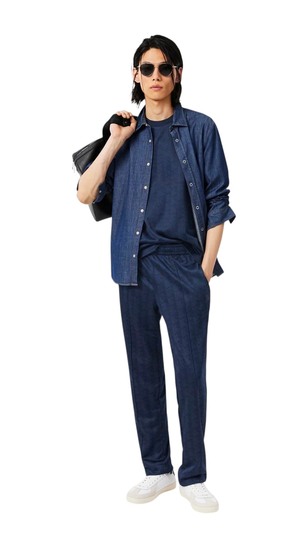LACOSTE Pantaloni LACOSTE uomo Monogram XH0197 166 Blu XH0197 166