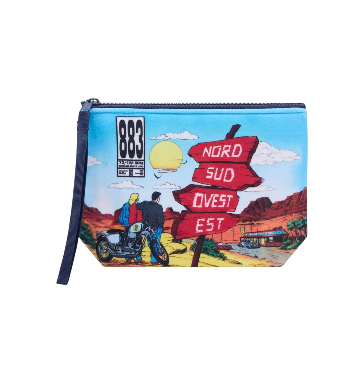 MC2 SAINT BARTH Pochette MC2 Saint Barth unisex ALI0002 01106M 31 Aline 883 Nord Sud Ovest Est Azzurro ALI000201106M 31