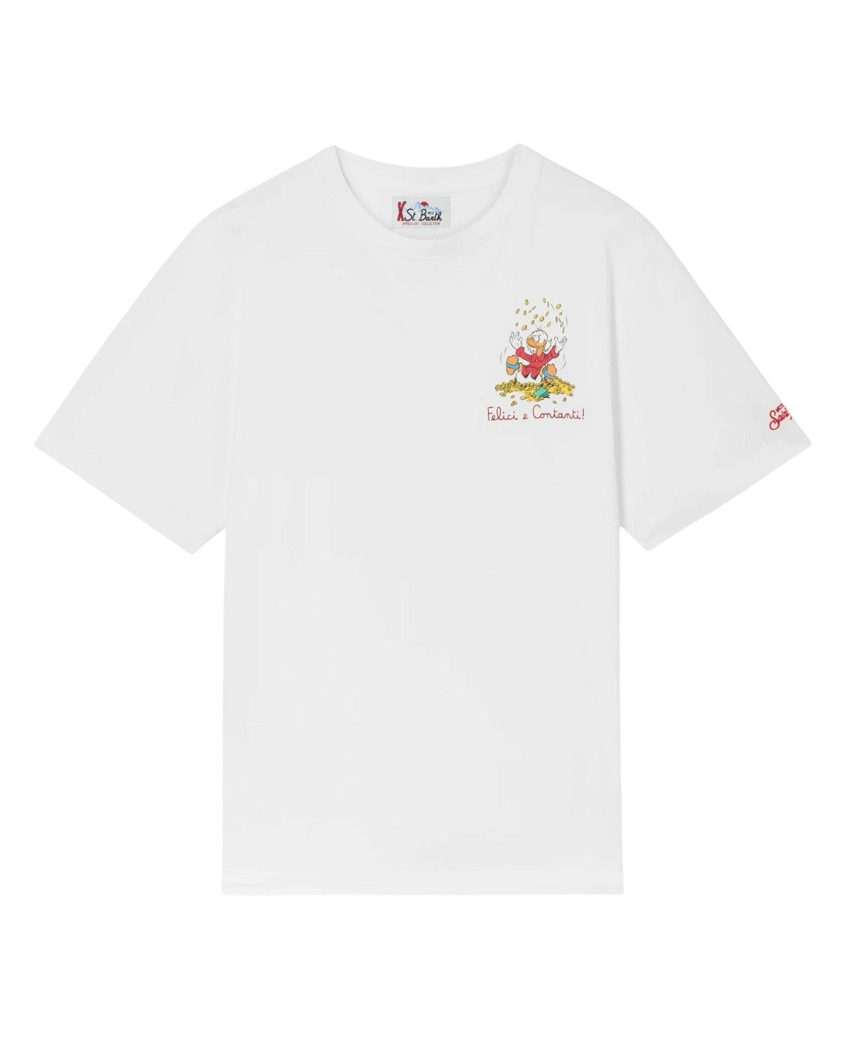 MC2 SAINT BARTH T-shirt MC2 Saint Barth uomo ARN0001 00394M 10 Arnott Scrooge Felici e Contanti Bianco ARN000100394M 10