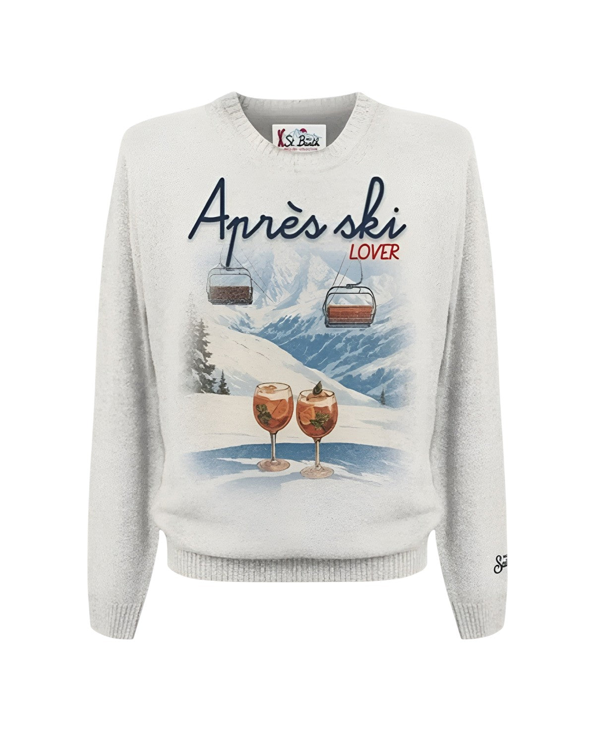 MC2 SAINT BARTH Maglia MC2 Saint Barth uomo HER0022 00054M 10 Heron Après Ski Lover Grigio HER002200054M 10