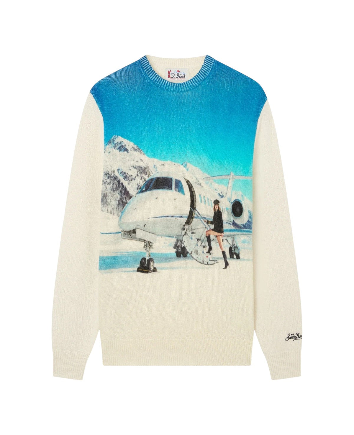 MC2 SAINT BARTH Maglia MC2 Saint Barth uomo HER0022 00634M 10 Heron Private Jet Panna HER002200634M 10