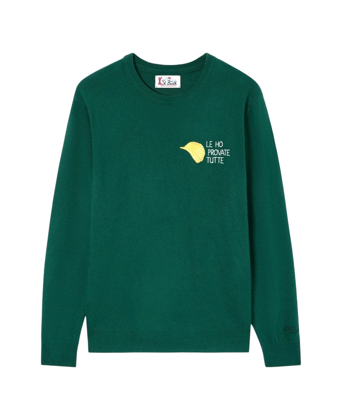 MC2 SAINT BARTH Maglia MC2 Saint Barth uomo HER0024 03372M 51 Heron Amica Chips Le Ho Provate Tutte Special Edition Verde HER002403372M 51