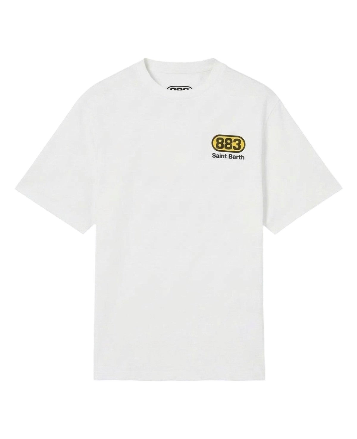 MC2 SAINT BARTH T-shirt MC2 Saint Barth uomo PRL0002 10014L 01 Portland Nord Sud Ovest Est Bianco Panna PRL000210014L 01