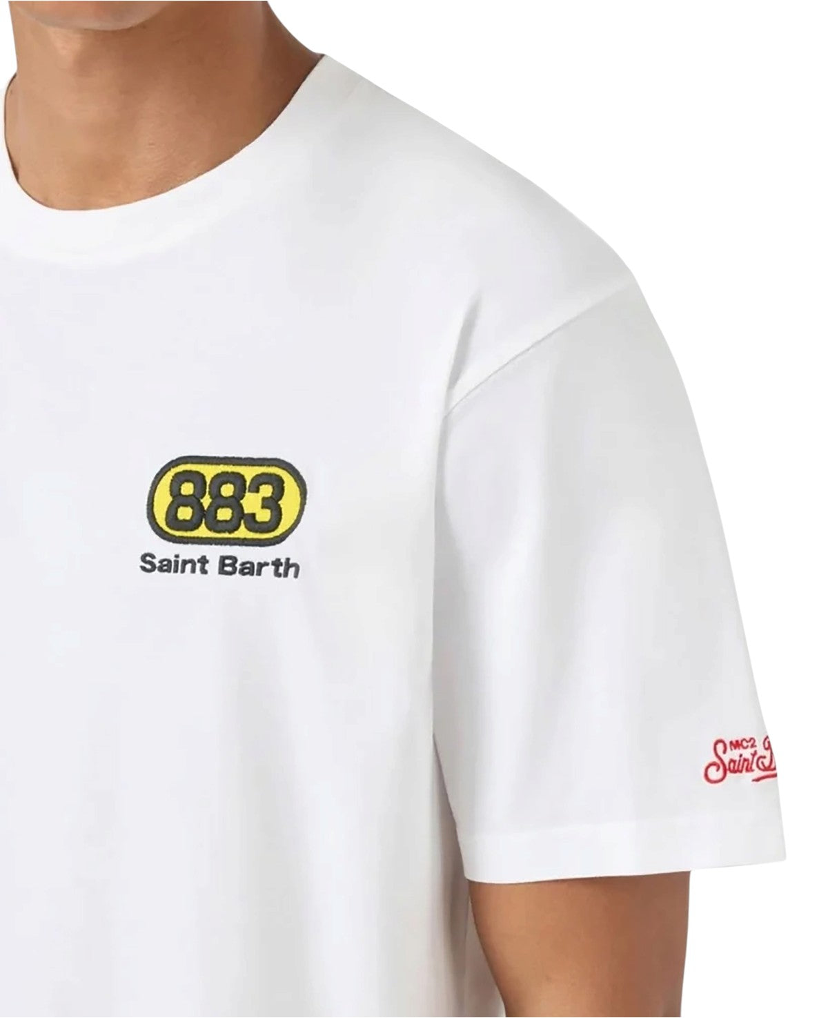 MC2 SAINT BARTH T-shirt MC2 Saint Barth uomo PRL0002 10016L 01N Portland 883 Uomo Ragno Cover Bianco PRL000210016L 01N