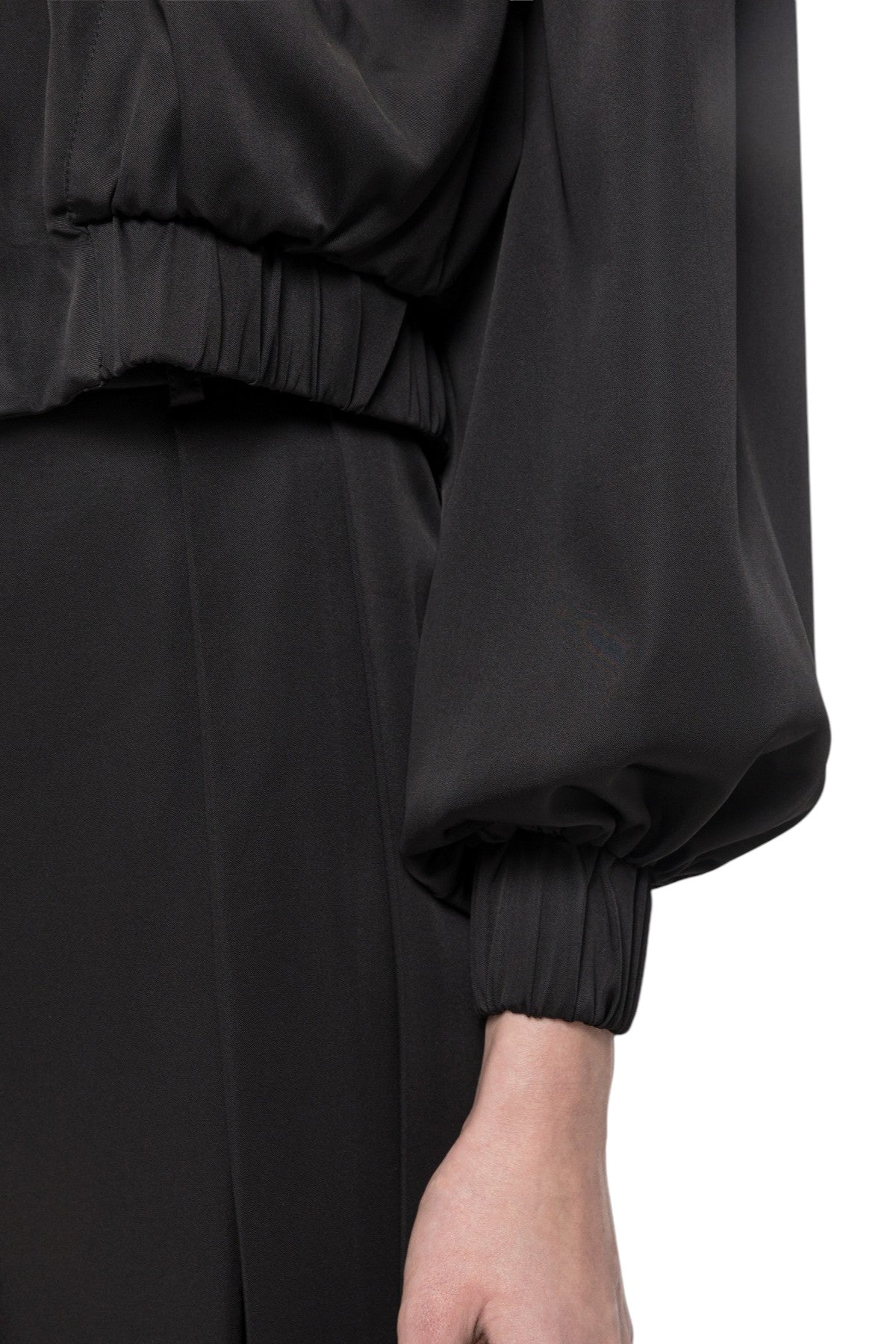 NISSA Giacca Nissa donna J16774 99 corta oversize in viscosa Nero J16774 99