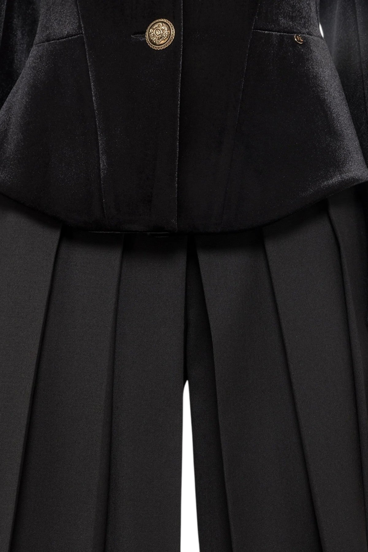 NISSA Giacca Nissa donna J16843 99 aderente in velluto Nero J16843 99