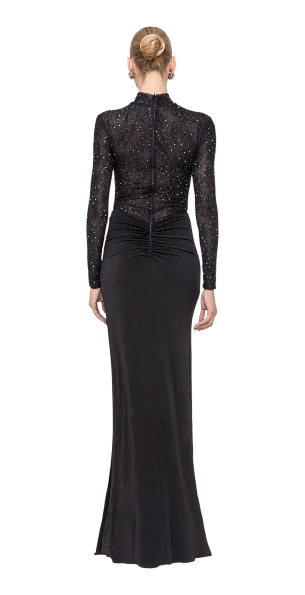 NIssa Abito Nissa donna RS16860 99 in pizzo con strass Nero RS16860 99