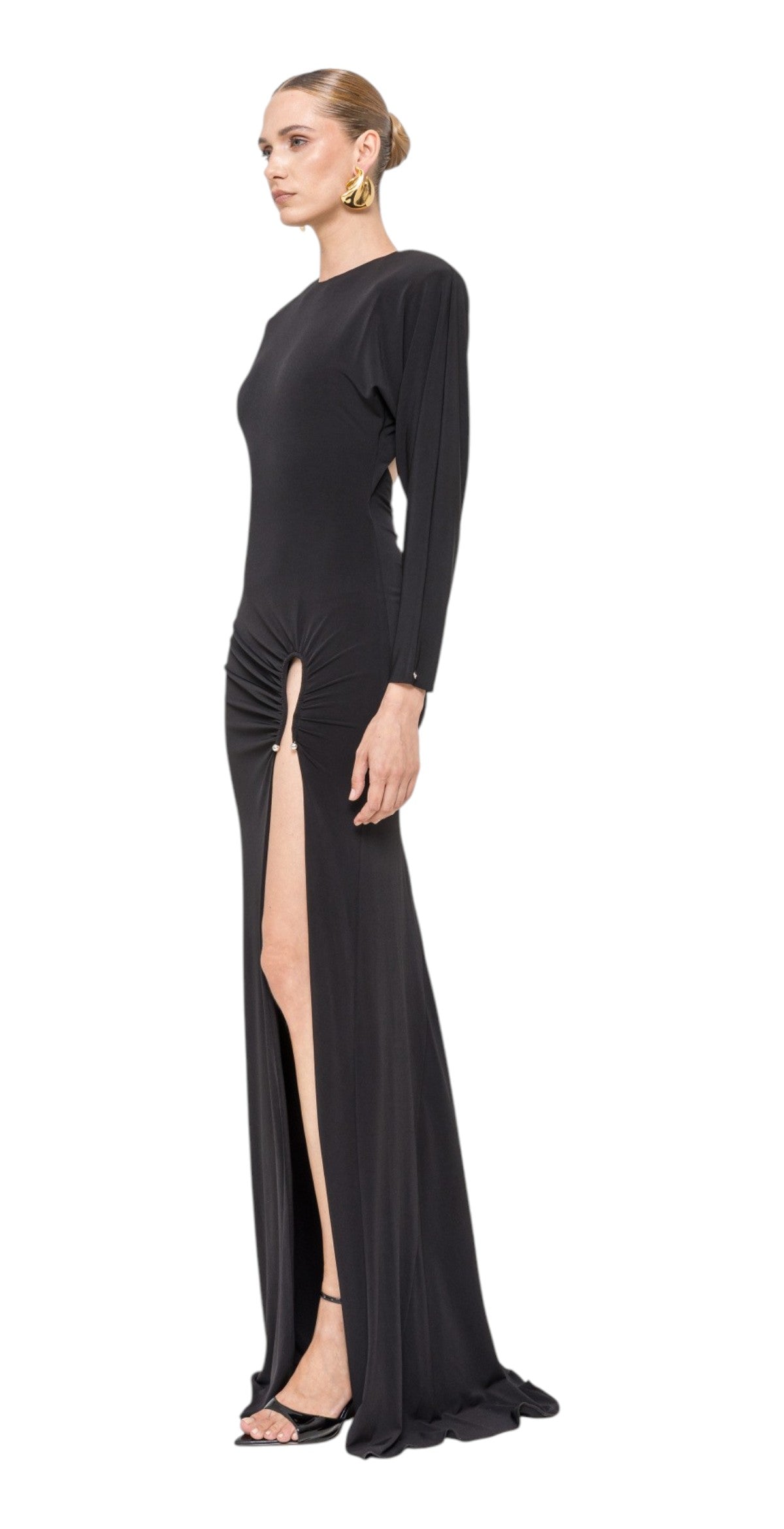 NIssa Abito Nissa donna RS16881 99 con schiena scoperta Nero RS16881 99