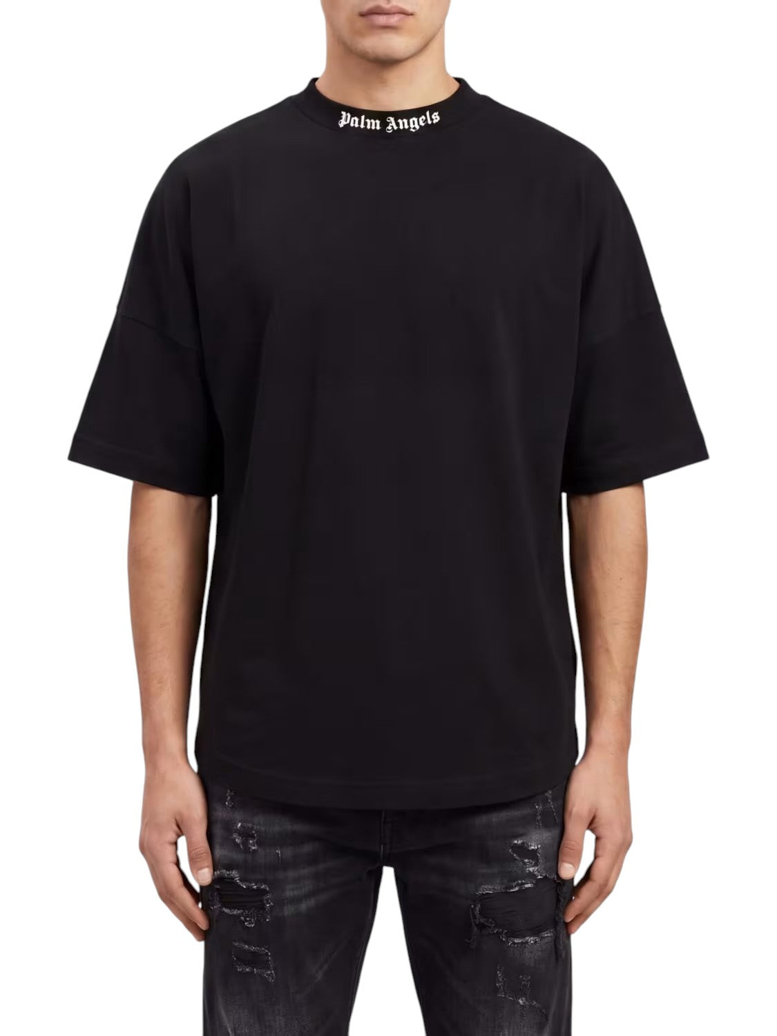 PALM ANGELS T-shirt PALM ANGELS uomo Classic Logo PAMAA005JR002 1003 Nero PAMAA005JR002 1003