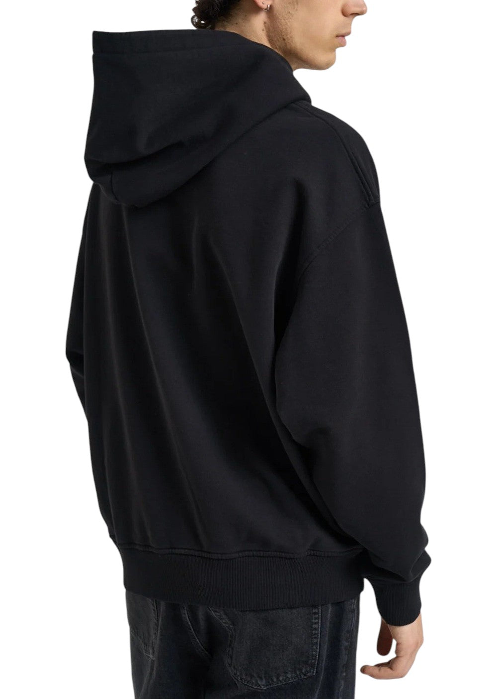 PALM ANGELS Felpa PALM ANGELS uomo Neck Logo Regular Hoodie PAMBB003FL001 Nero PAMBB003FL001 1003