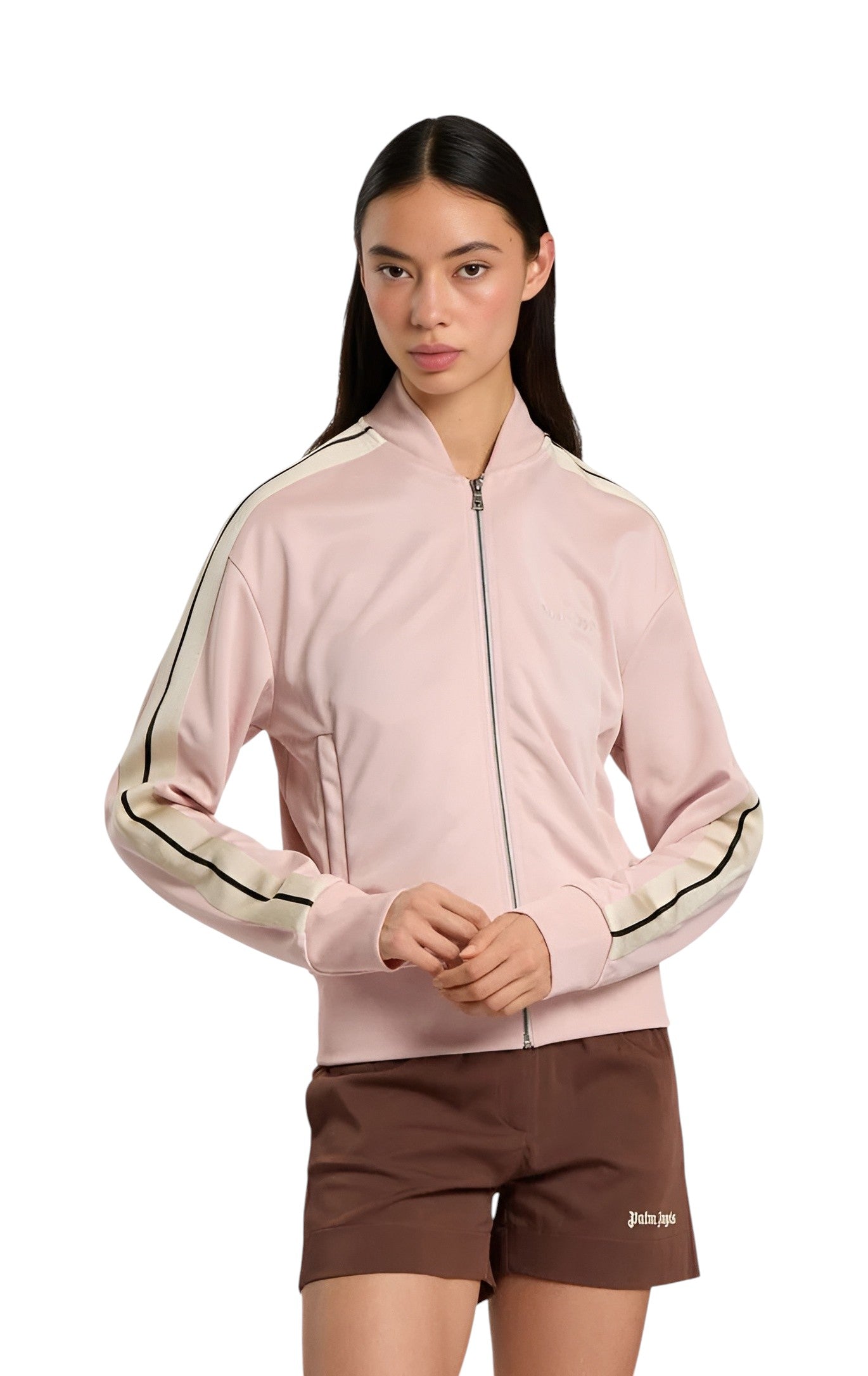 PALM ANGELS Felpa PALM ANGELS donna Classic Logo Track PAWBD002FB001 3003 Rosa PAWBD002FB001 3003