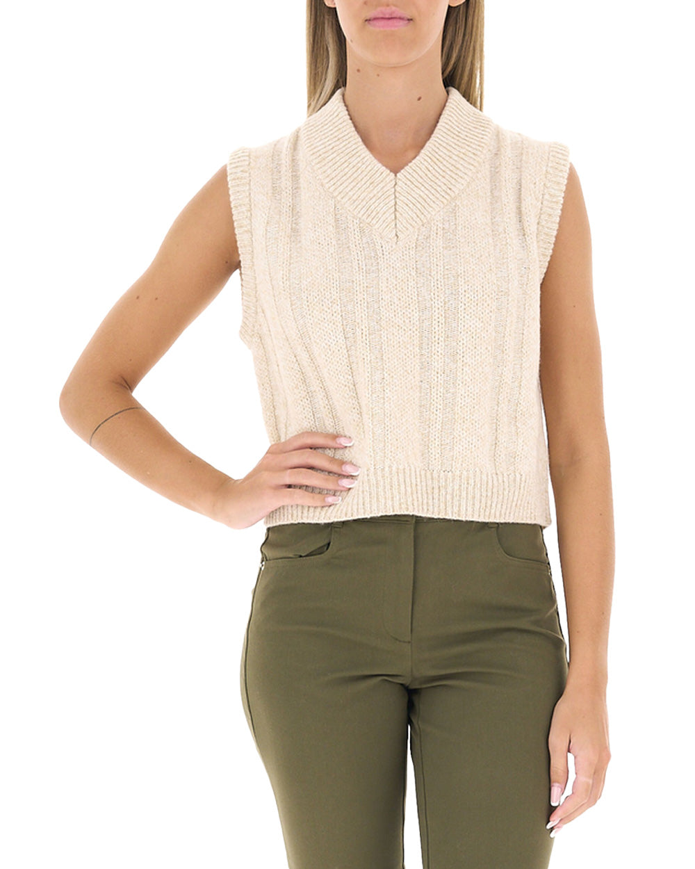 PENNYBLACK Gilet PENNYBLACK donna SESAMO 2621356033200 Burro 2621356033200 006
