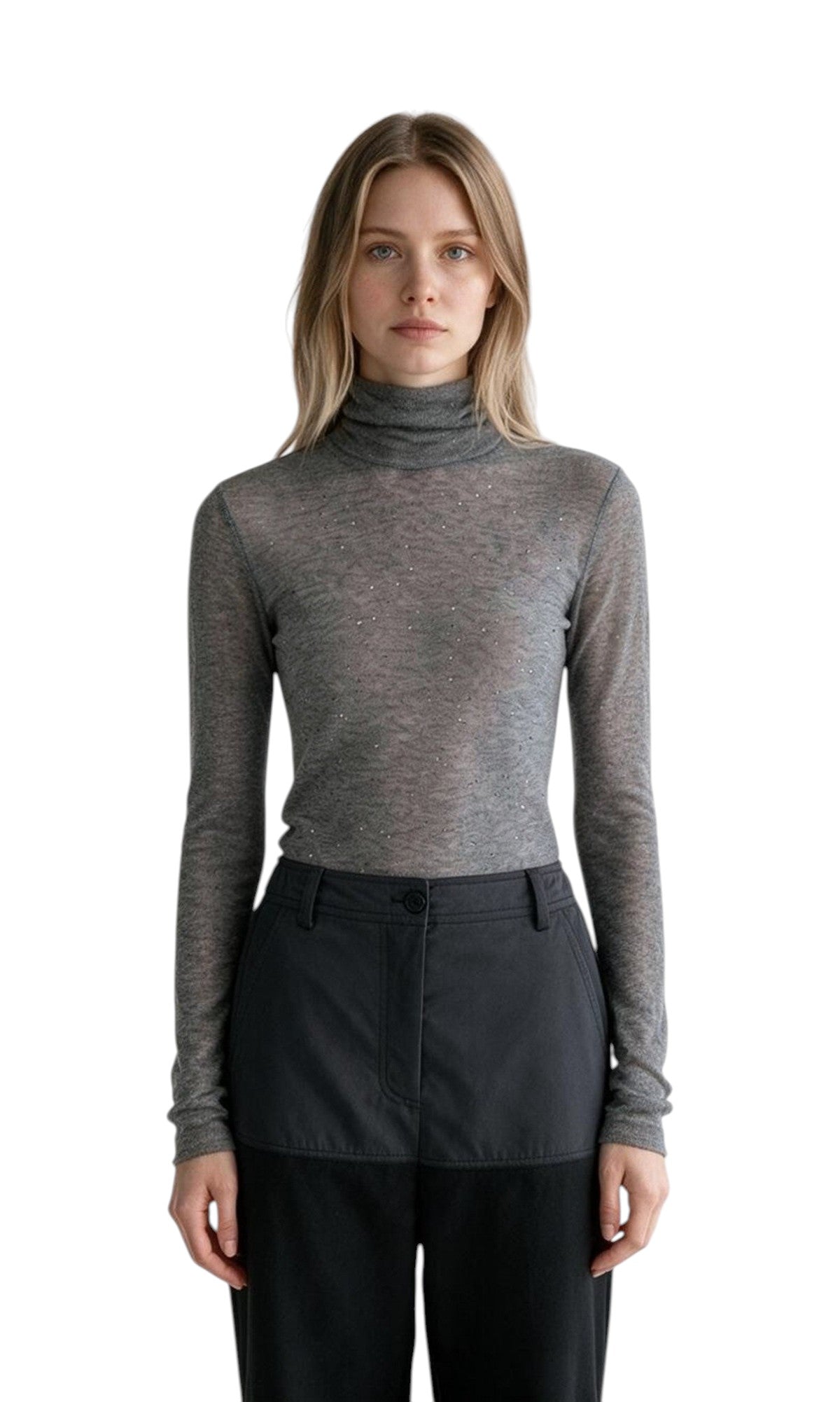PINKO Maglia Pinko donna 105621A2PM I42 Moss Grigio 105621A2PM I42