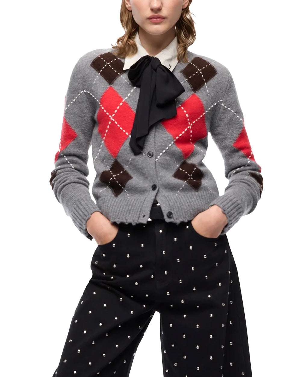 PINKO Cardigan PINKO donna 107284A3IE CARDIFF Grigio 107284A3IE IL1