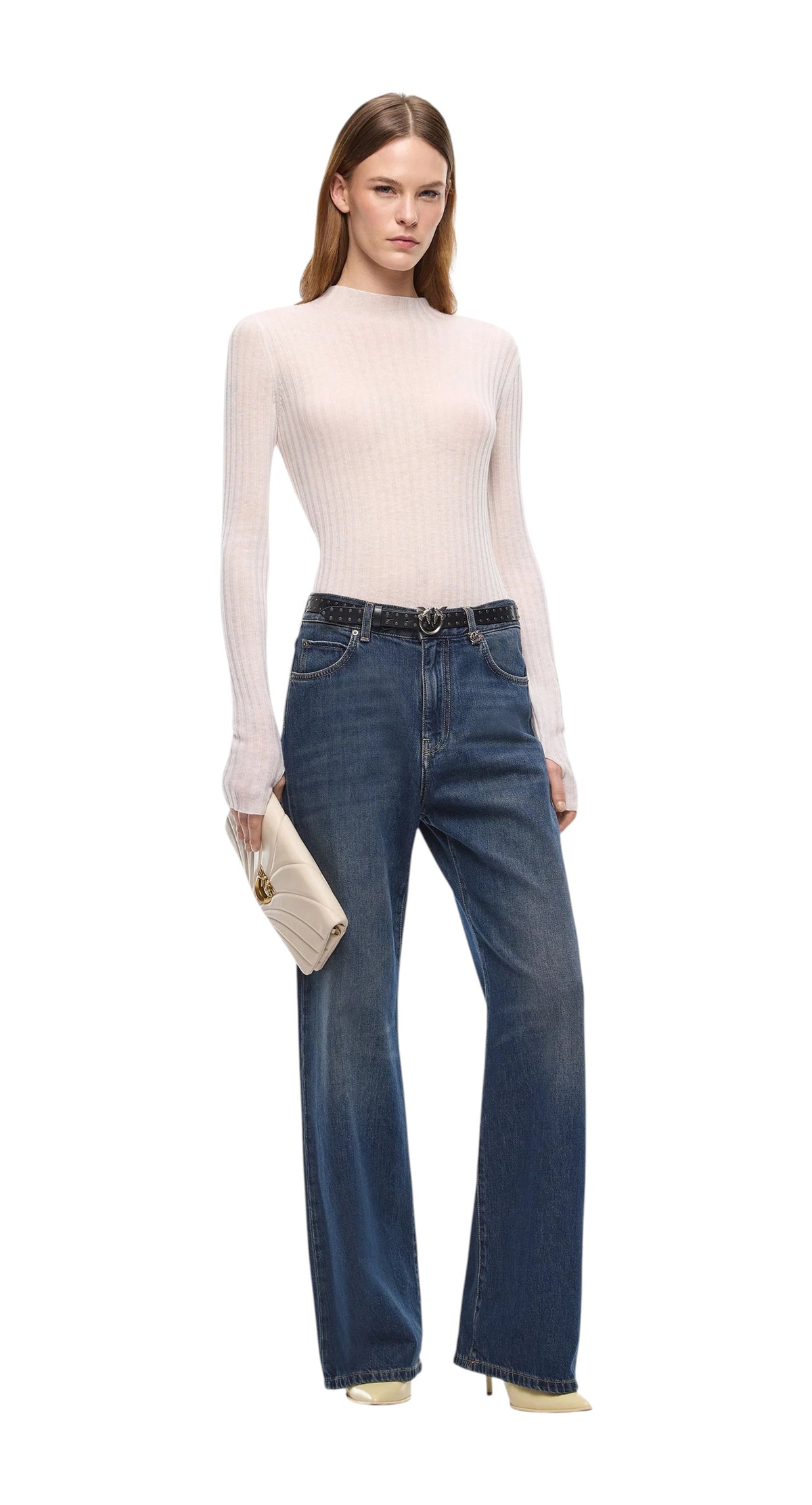 PINKO Maglia Pinko donna 107834A2Z6 Z06 Muggito Bianco 107834A2Z6 Z06