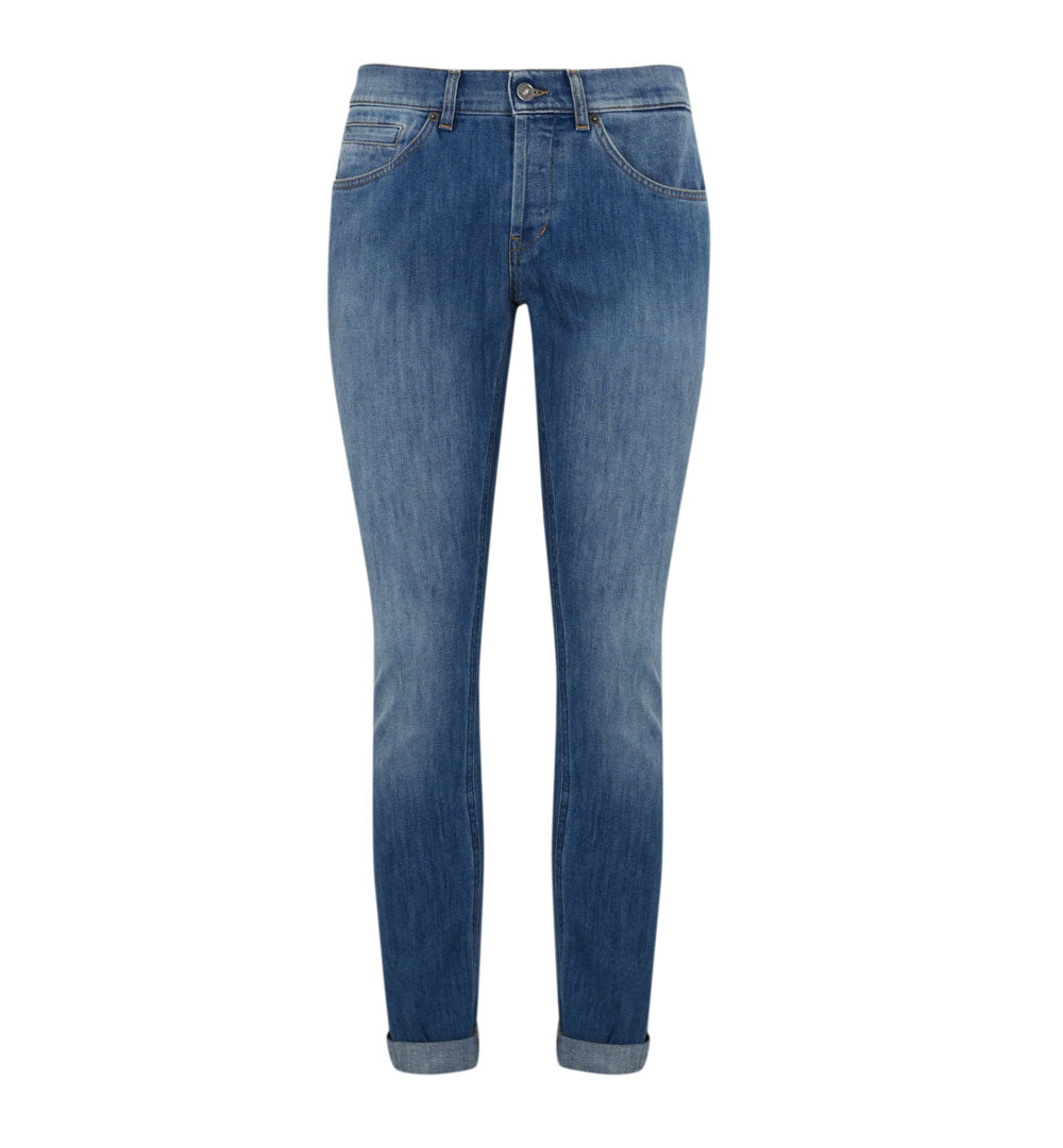 DONDUP Jeans Dondup uomo UP232 DS107 George blu medio skinny denim stretch<BR/> UP232DS107 IL6 800