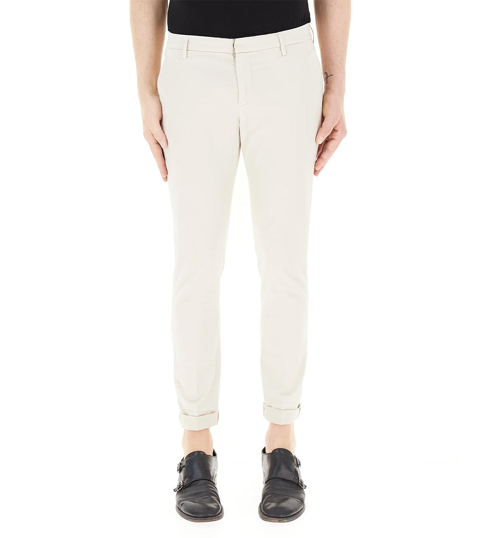 DONDUP Pantalone Dondup Gaubert uomo UP235RSE036UPTD Beige slim chino cotone UP235RSE036UPTD 004