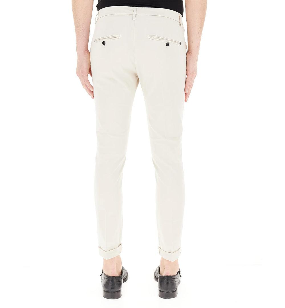 DONDUP Pantalone Dondup Gaubert uomo UP235RSE036UPTD Beige slim chino cotone UP235RSE036UPTD 004