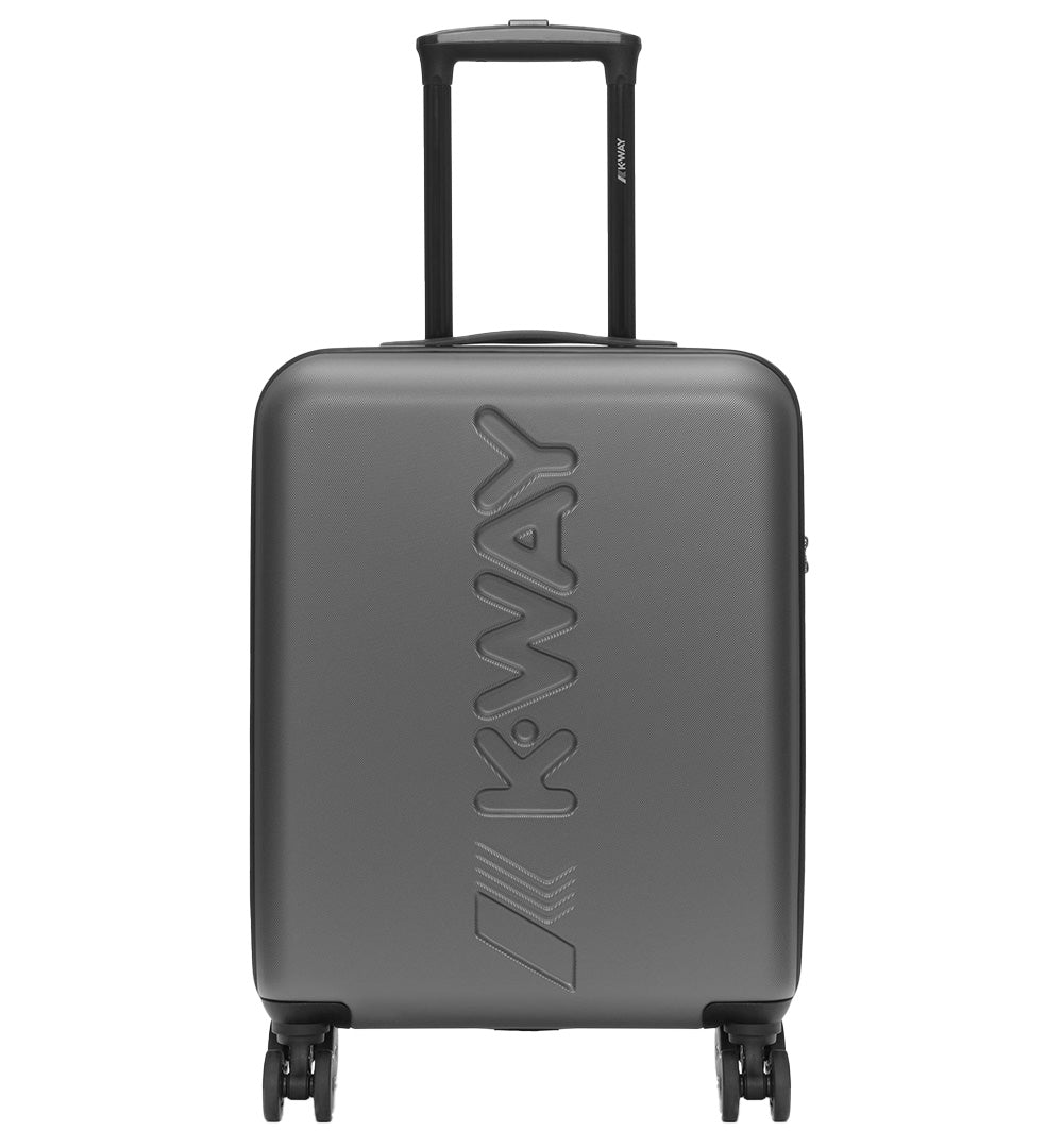 K-WAY Trolley K-Way Carrello Piccolo K11416W Grigio unisex stapa logo ruote bs lucchetto<BR/> K11416W L23