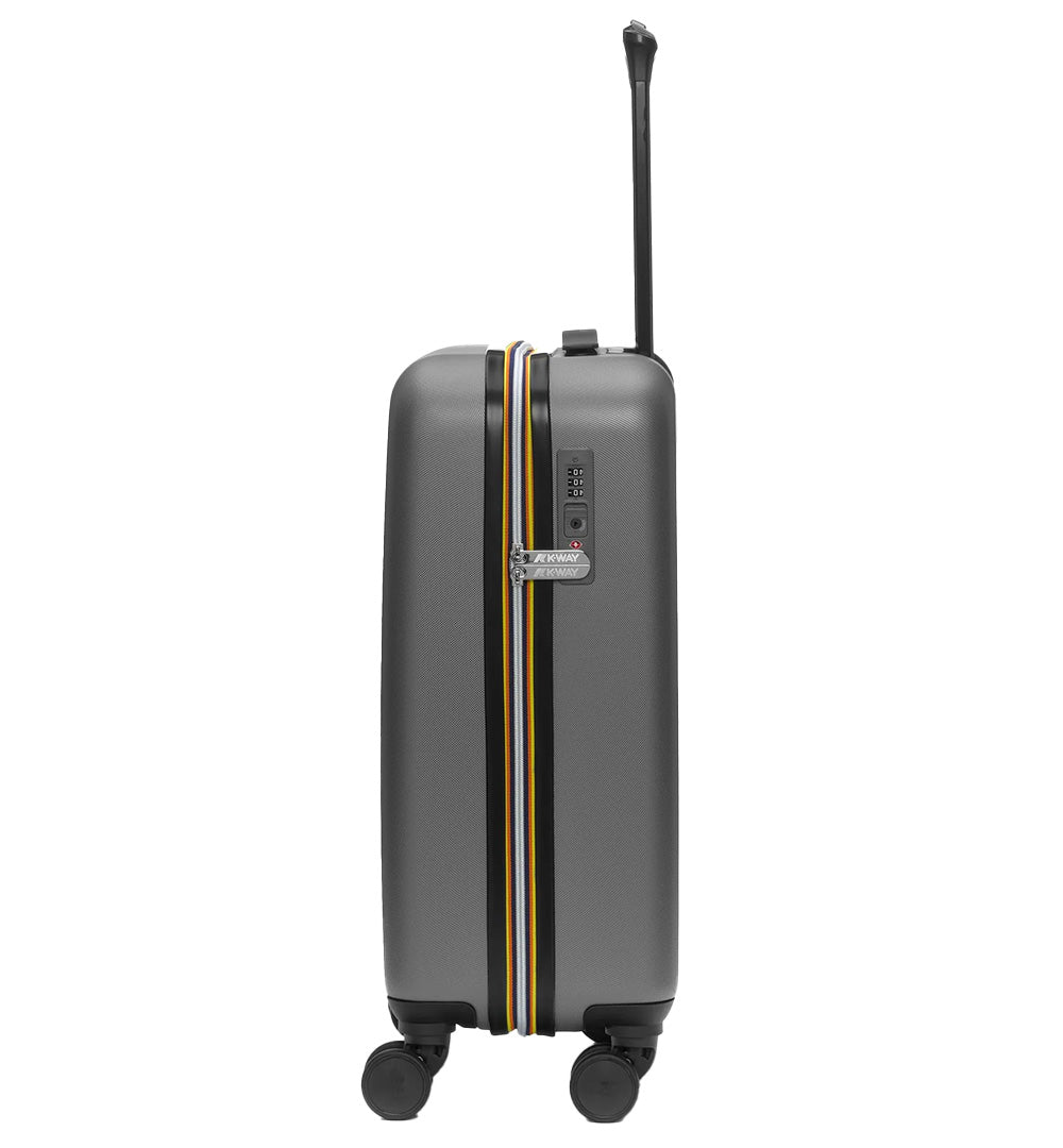 K-WAY Trolley K-Way Carrello Piccolo K11416W Grigio unisex stapa logo ruote bs lucchetto<BR/> K11416W L23