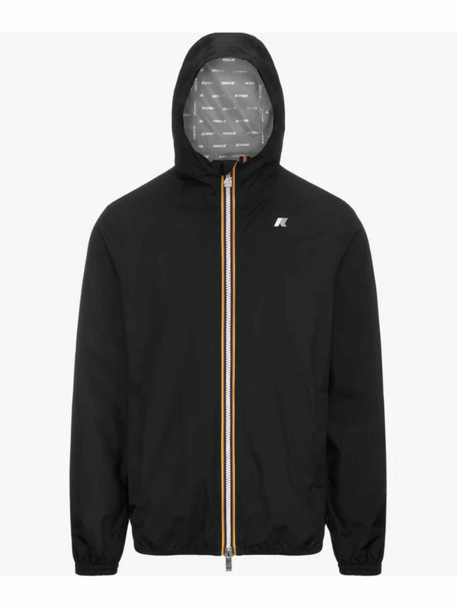 K-WAY Giubbino K-way uomo K5127QW Jack stretch dot nero nylon cappuccio K5127QW USY